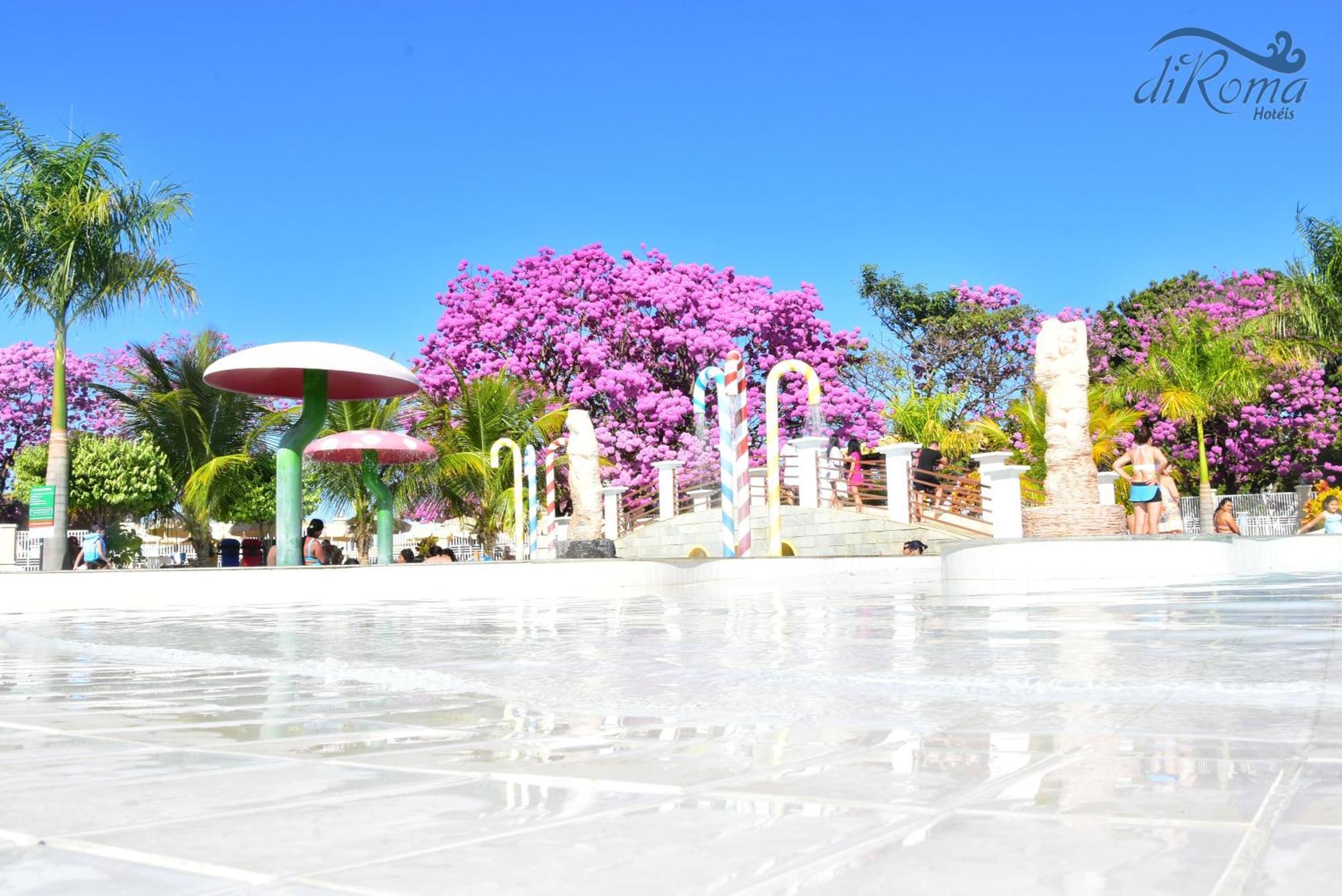 Di Roma Lacqua Caldas Novas Park 24H, Com Roupas De Cama E Banho Exterior photo